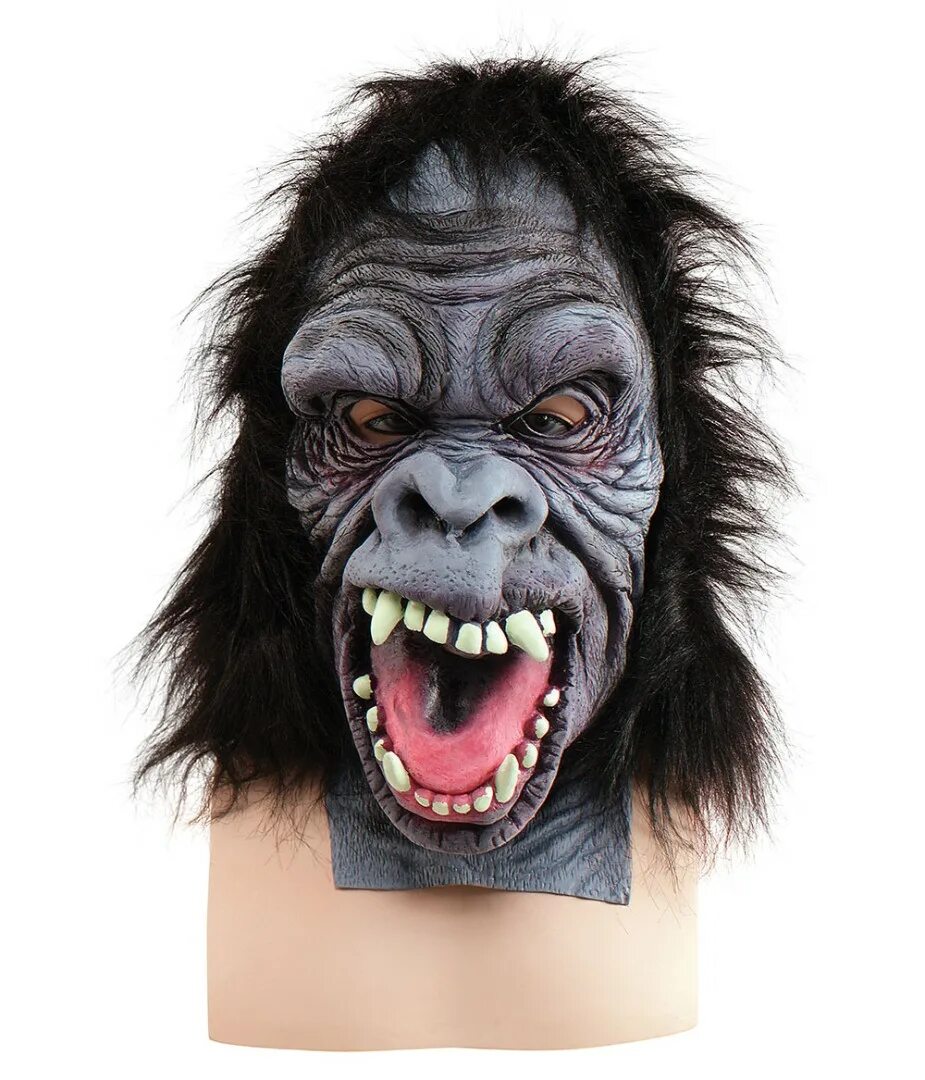 Горилла ночью на кухне маска. Маска Паши техника горилла. Резиновая маска гориллы. Маска обезьяны резиновая.