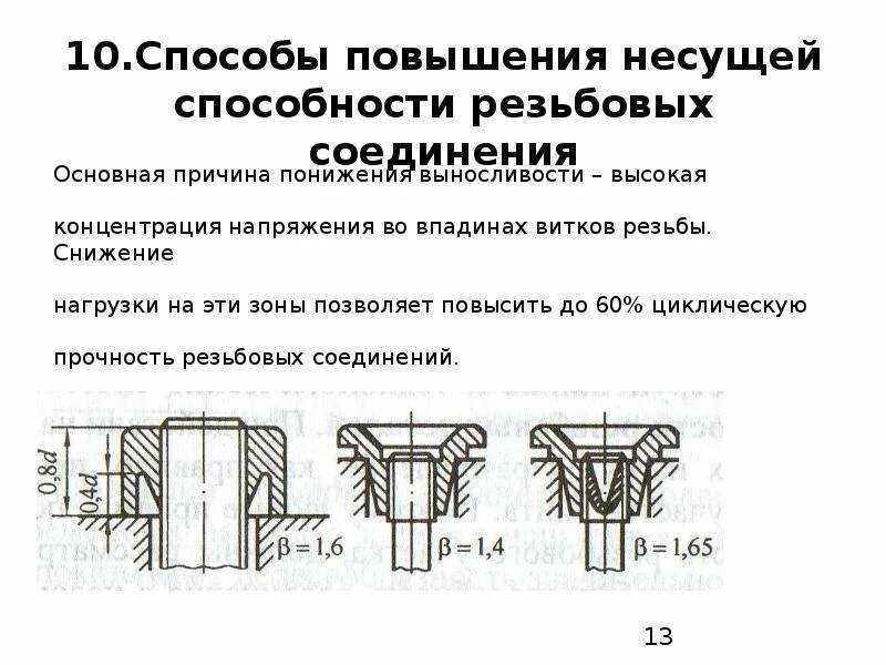 Прочность резьбового соединения. Резьбовое соединение. Прочность резьбы. Способы повышения прочности соединений. Прочность болтового соединения.