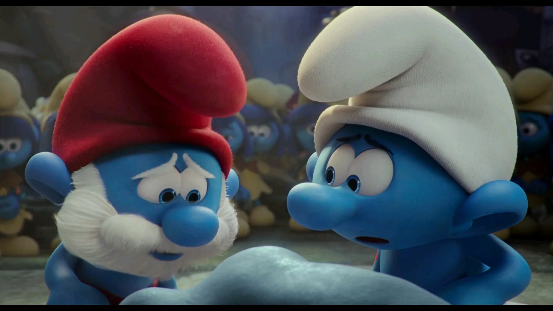 Smurfs the lost village. Смурф пул. Смурфики фон. Смурфики кролики.