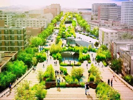 Is an urban park