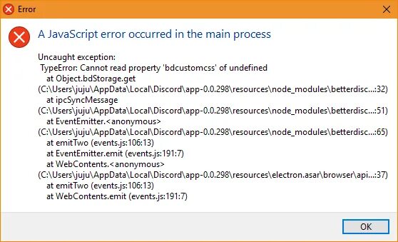 Ошибка script error. Ошибка джава скрипт. Ошибка JAVASCRIPT Error occurred in the main process. A JAVASCRIPT Error occurred in the main process как исправить. Ошибка java Error.