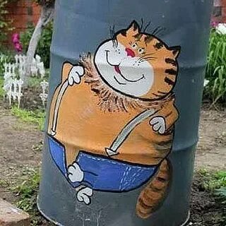 Кот на бочке