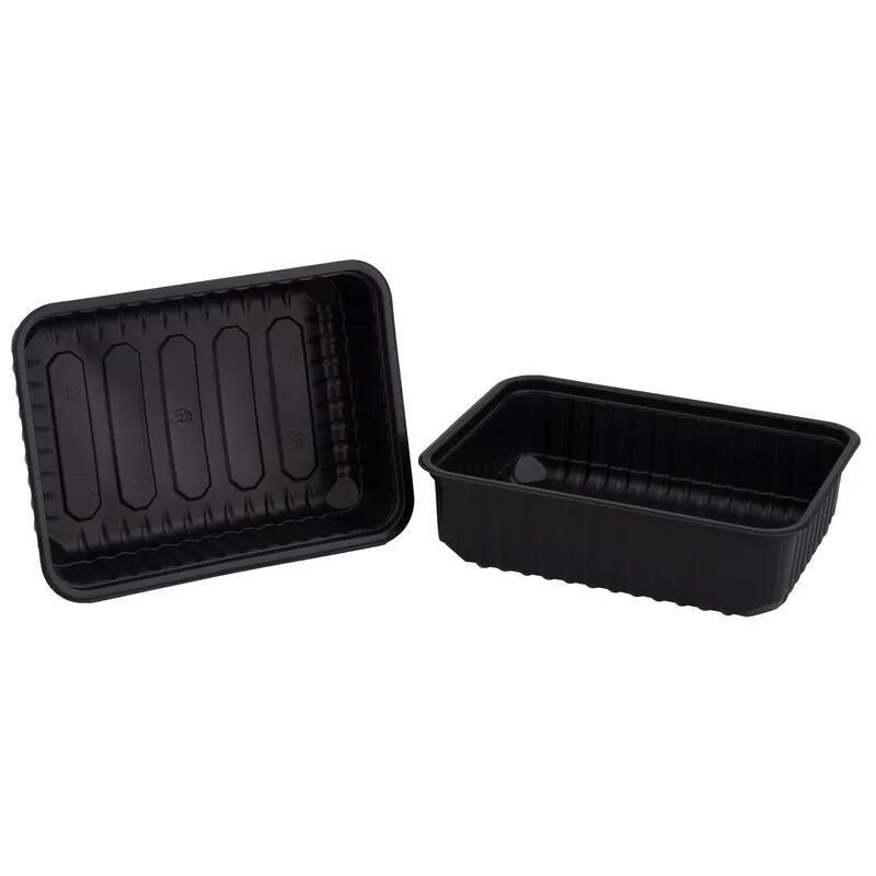 Трубная гранула. Контейнер стиролпласт 500 мл. Контейнер 179*132мм. Нитрогрунт пп черный. Контейнер миска d-144 мм чёрный 500 мл h-70мм (90шт/уп).