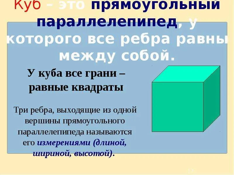 Свойства куба параллелепипеда все грани которого квадраты. Параллелепипед и его свойства. параллелепипед сообщение. куб это прямоугольный параллелепипед у которого все ребра равны. определение прямоугольного параллелепипеда.