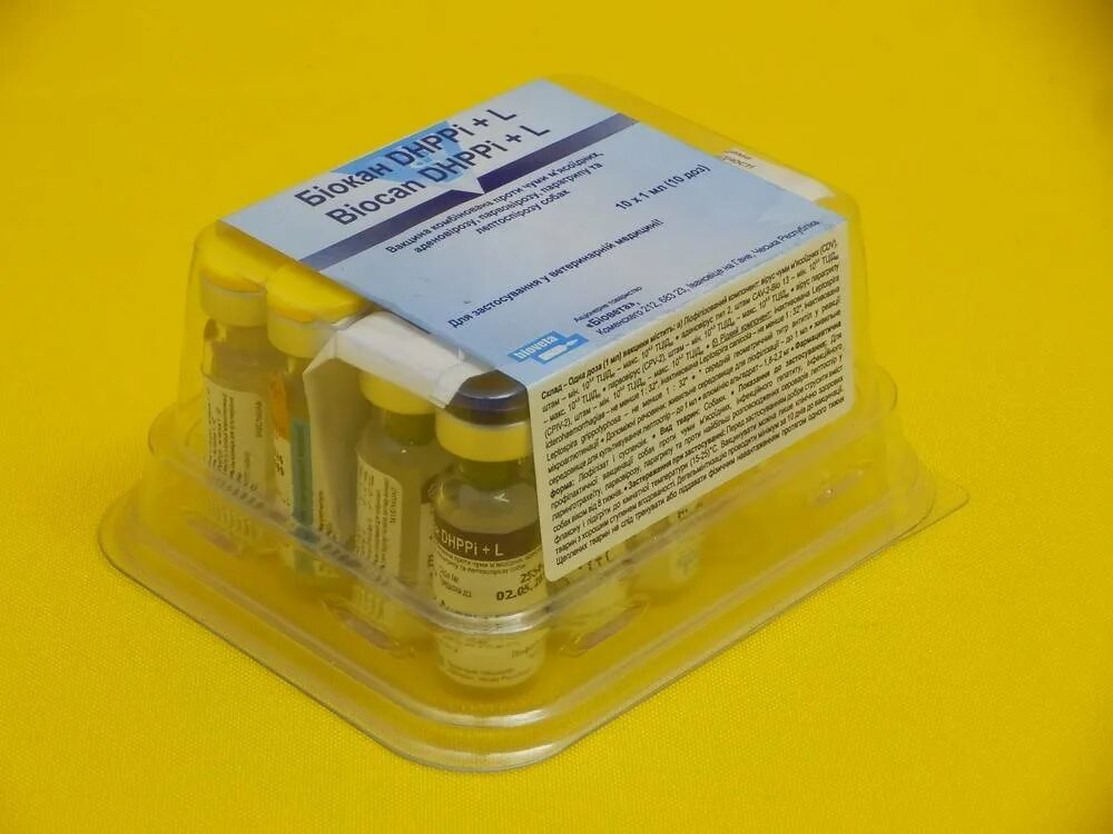 Биокан l. !Вакцина Биокан DHPPI+LR (10 доз/упак) Чехия. Каниген вакцина.