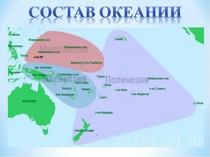 3 страны океании