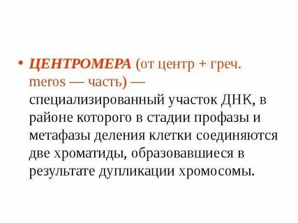 Центромера