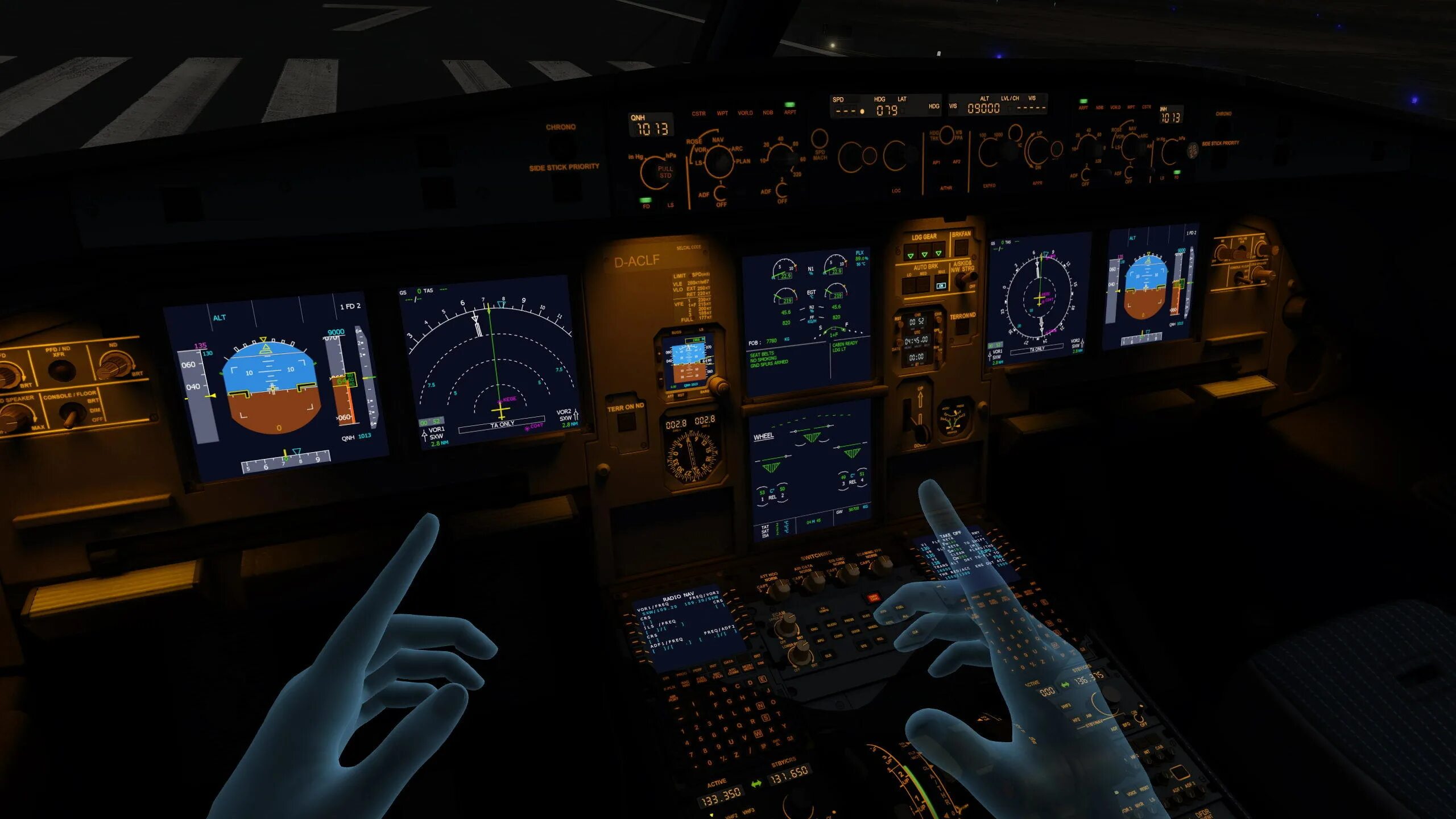 Flight simulator клавиатура