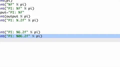 Форматный вывод python