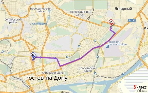 Первомайская ростов карта