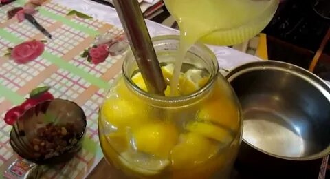 Рецепт сока из лимона
