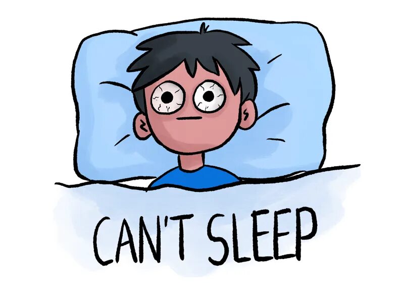 1 when you to sleep. Нарушение сна рисунок. Бессонница человечки. Бессонница рисунок. I can t Sleep.