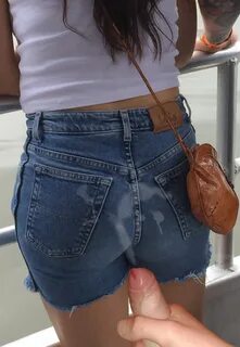 Two unexpected girls get their shorts coated in cum!, submitted by Cup Cake...