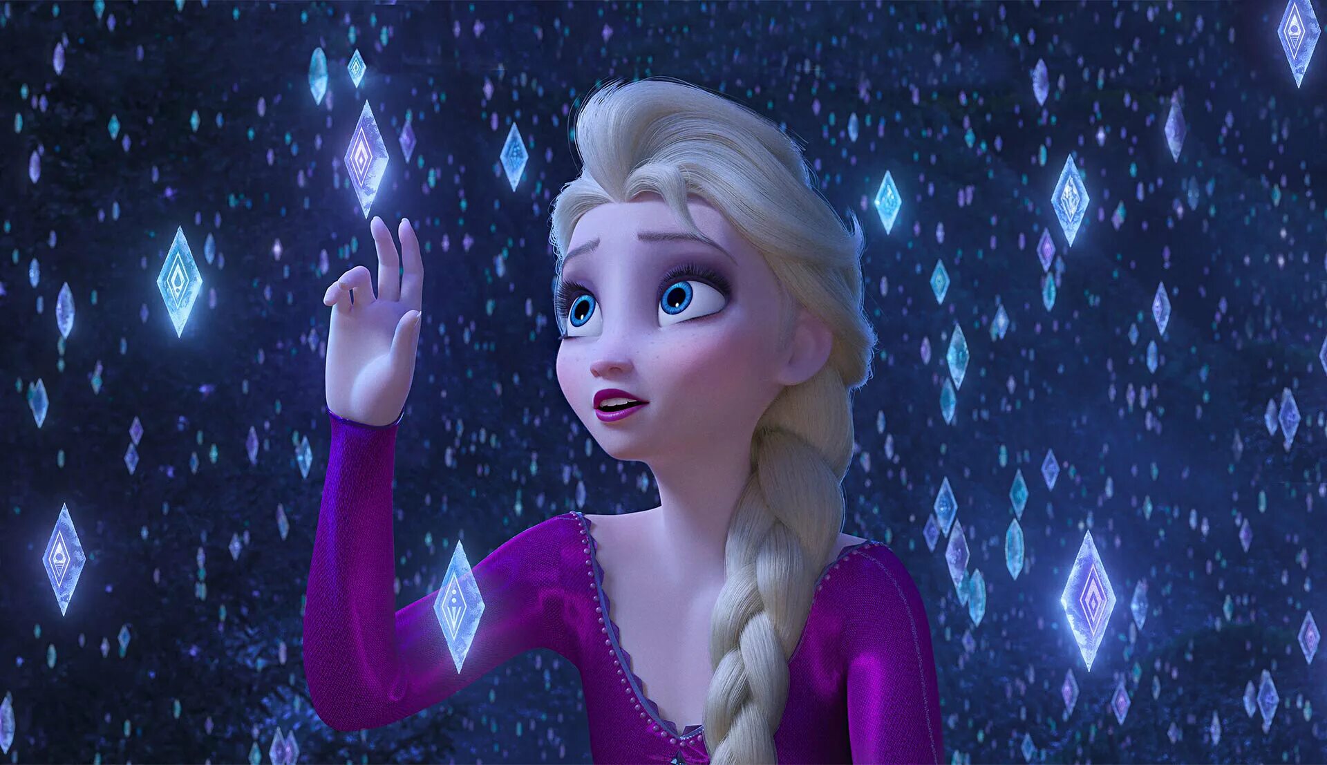 Frozen 2 Elsa into the Unknown.