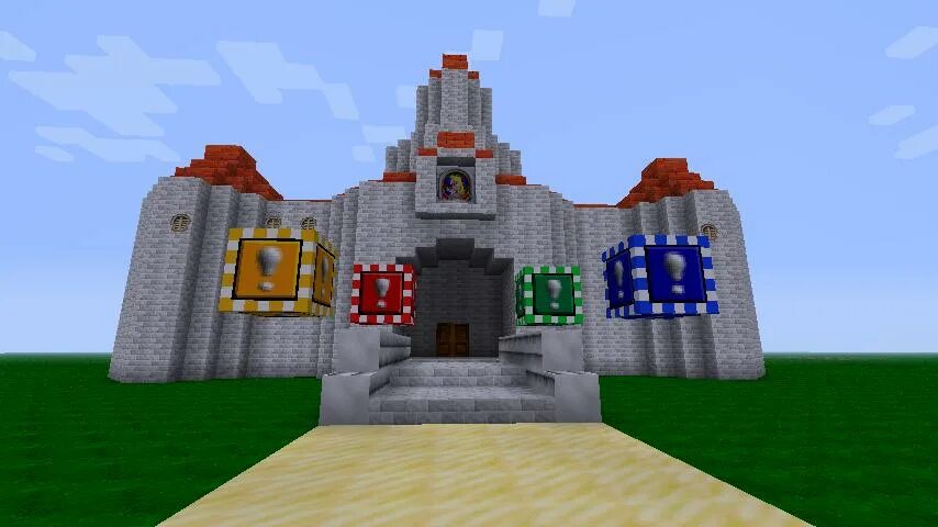 Марио майнкрафт. Super Mario 64. Мод для МАЙНКРАФТА Марио. Замок из супер Марио 64.