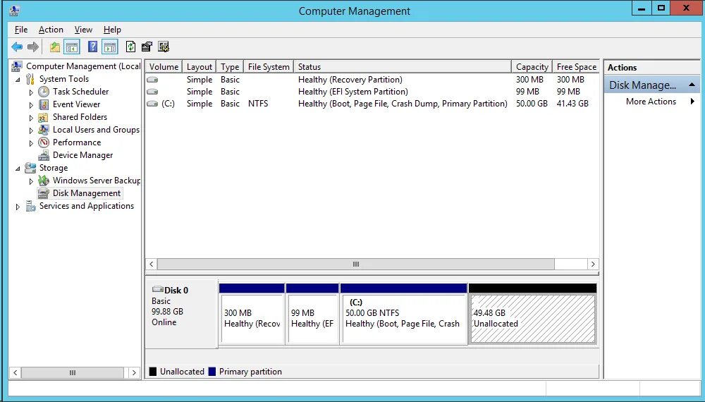 Disk management. Disk management