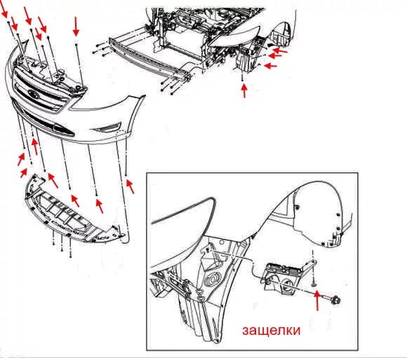 How to remove front and rear bumper Ford F-Series Super Duty