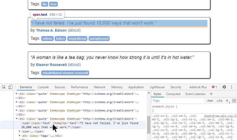 Beautifulsoup parser