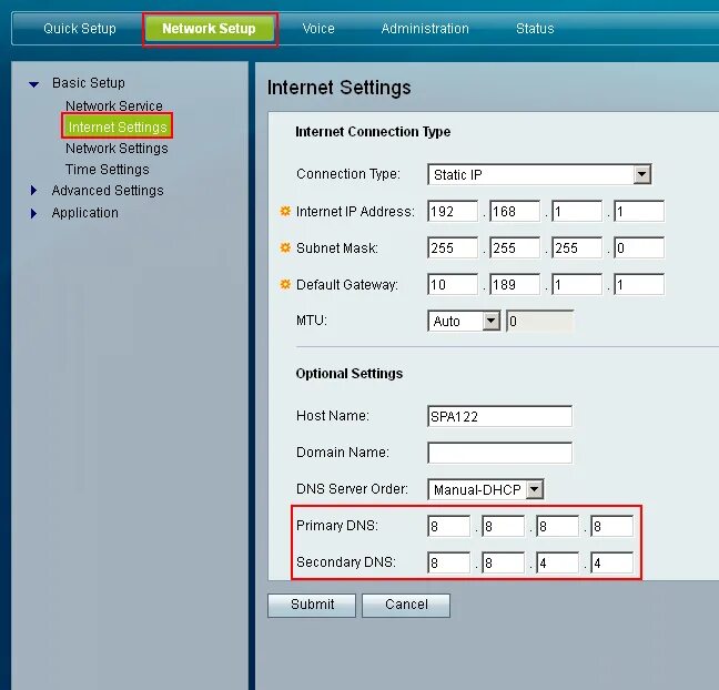 Network settings. Настройка шлюза. Настройка IP телефонии Cisco. Настройка шлюза Cisco spa122. Настройка голосового шлюза Cisco 122.