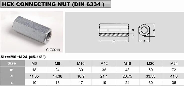 Гайка удлиненная размеры. Гайка m20 din 6334. Гайка din 6334 переходная, m10. Гайка м4 переходная din 6334 цинк. Гайка соединительная м4 din 6334.