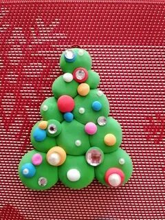 Елочные игрушки из мягкого пластилина