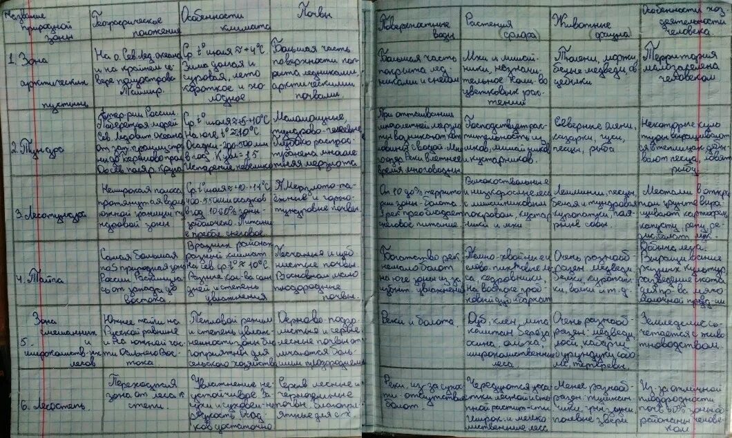 Характеристика природных зон мира таблица 7 Характеристика природных зон мира таблица