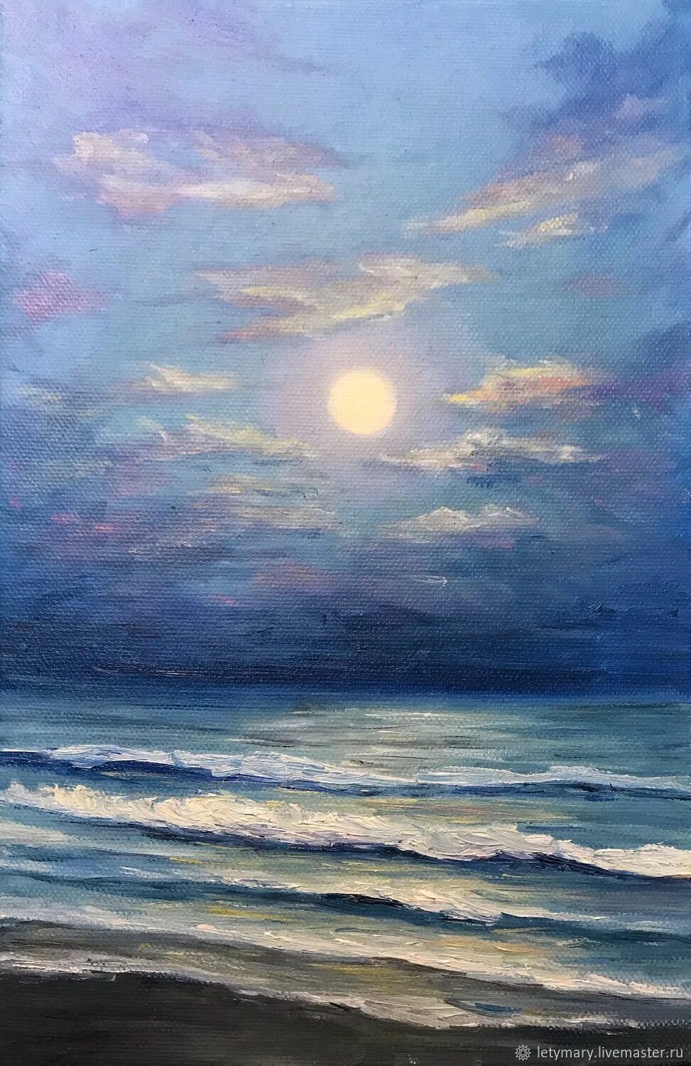 Картина море. Луна море картины. Лунная ночь картина. Луна море картины. Пейзаж при лунном свете.