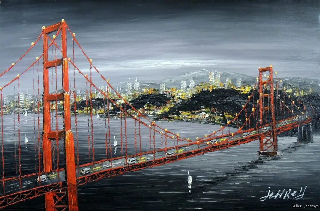 Картина мост. Бруклинский мост Сан Франциско. Мост золотые ворота в Сан-Франциско арт. Мост Сан Франциско вышивка Клейтон. Картина мост Сан Франциско икеа.