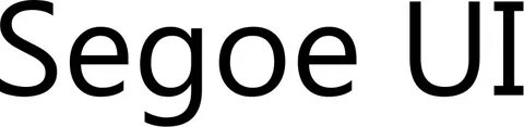 Шрифт segoe ui