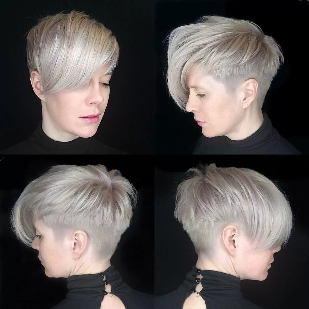 Short Hair Trend Grey Short hair color, Stylish short hair, Short hair haircuts