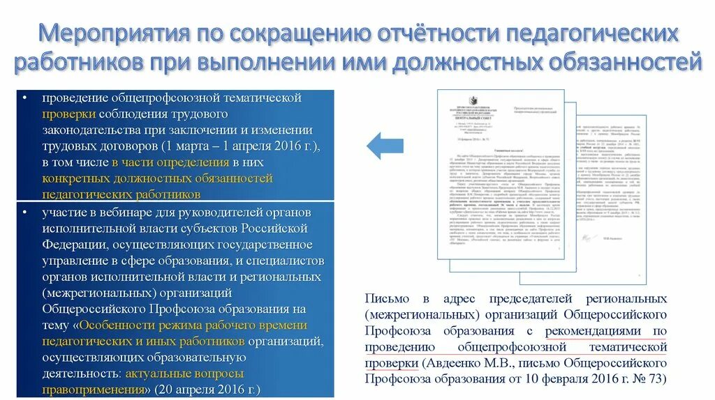 Отчетное снижение