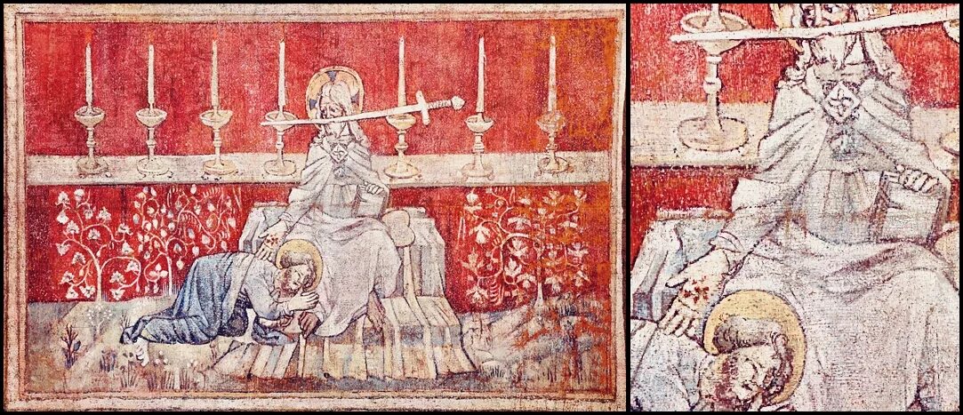 Экскалибур меч короля артура. Меч уст. Бамбергский апокалипсис 11 век. И тогда говорит ему иисус, возврати меч твой в его место. Меч обоюдоострый библия.