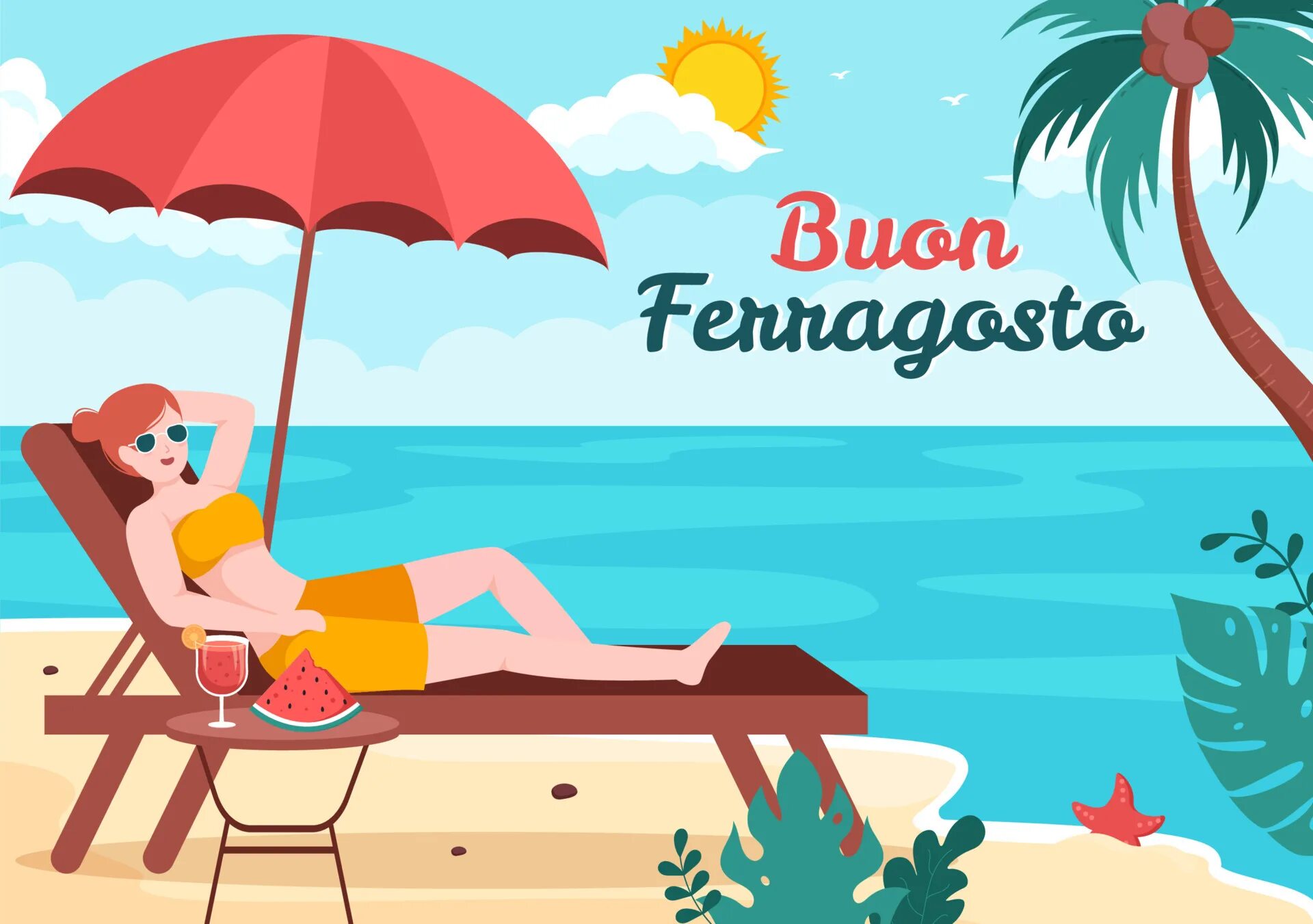 Феррагосто. Феррагосто открытки. Праздник феррагосто. Buon ferragosto перевод. Ferragosto в италии картинки.