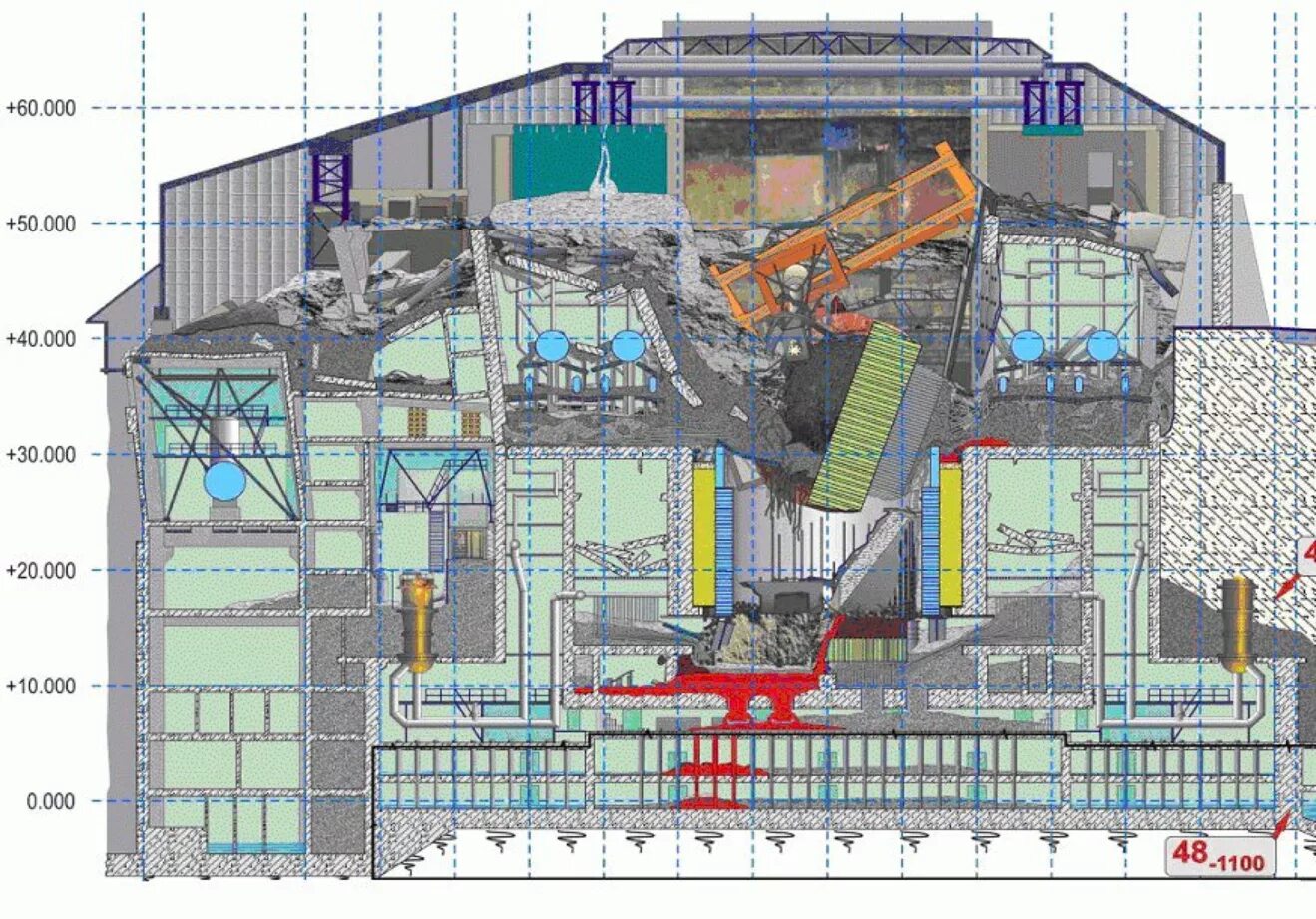 Реактор 4 энергоблока ЧАЭС. Схема реактора РБМК-1000 Чернобыльской АЭС. Схема реактора Чернобыльской АЭС. РБМК-1000 ЧАЭС. Чертеж аэс