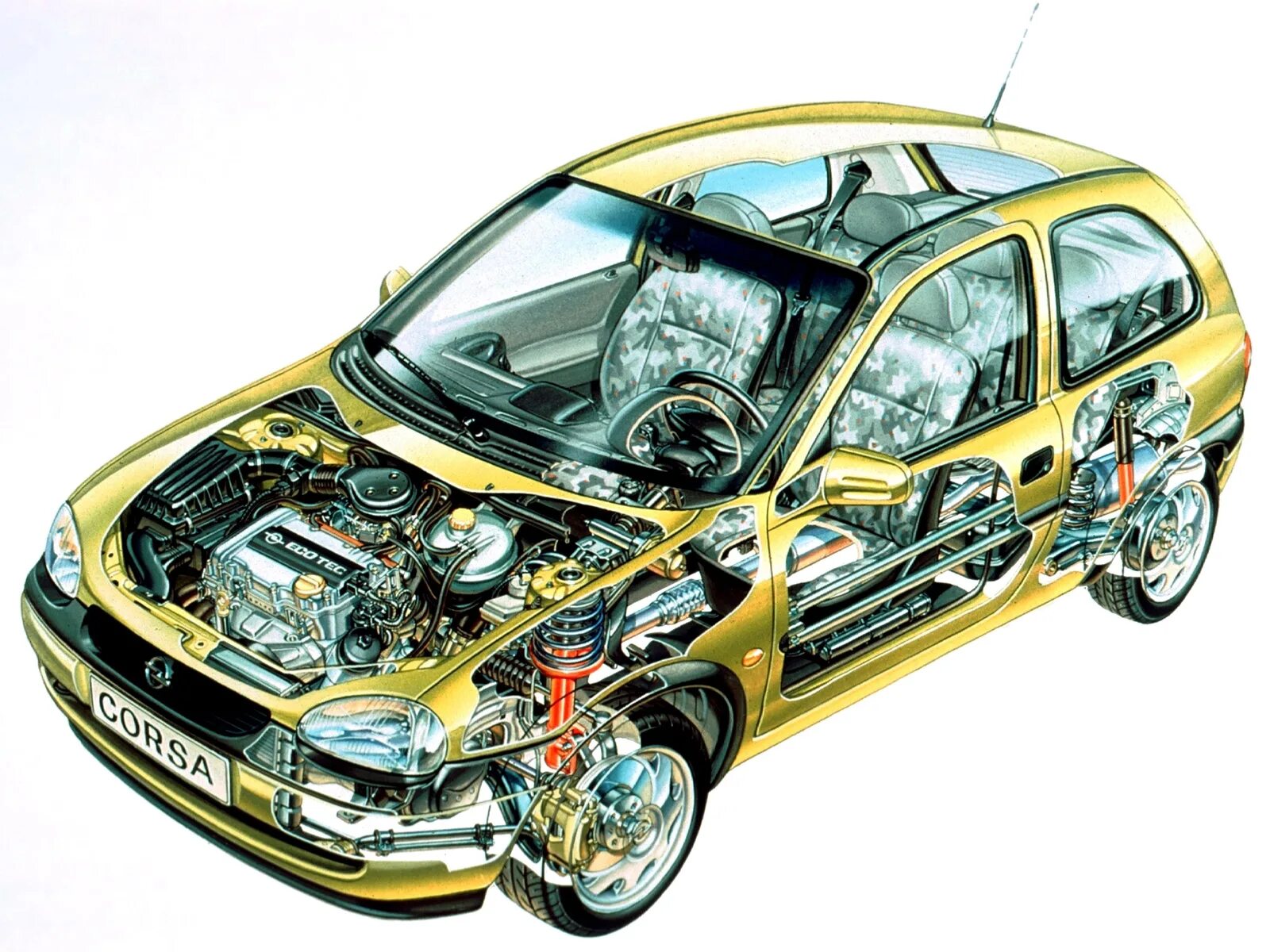Opel 2000. Cutaway opel. Толкатель опель сенатор б. Опель в разрезе. Opel zafira tourer.