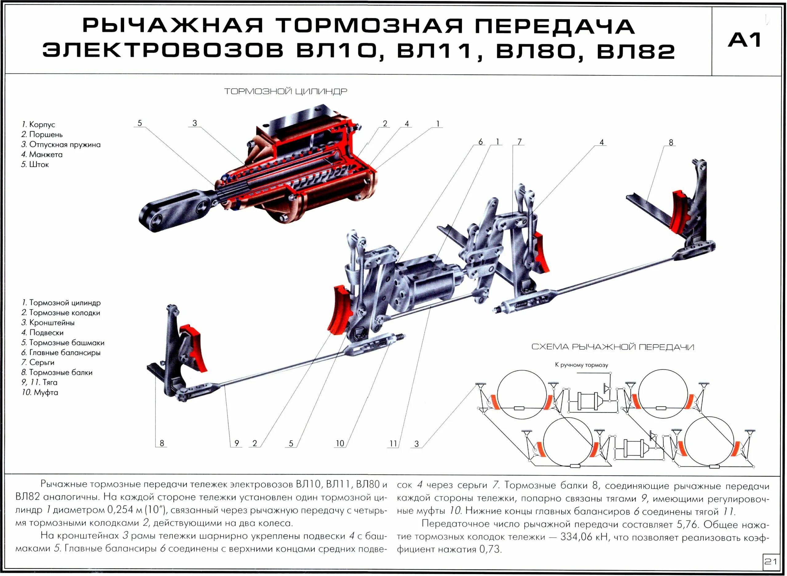 Рычажная передача электровоза