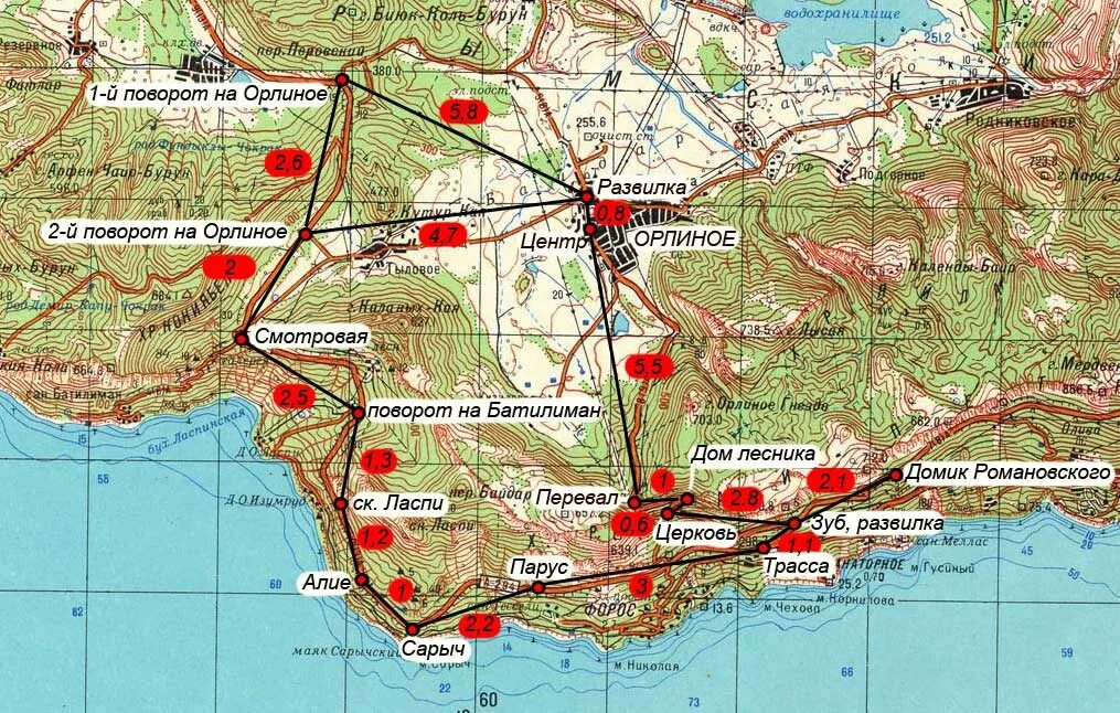 Байдарская долина севастополь на карте. Байдарская долина крым на карте. Байдарская долина крым на карте. Орлиное карта. Карта родников крыма.