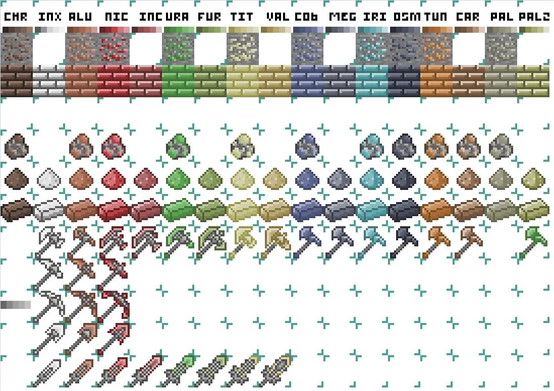 Таблица слитков террария. Красители майнкрафт 1.19.3. Слитки из террарии. Руды в террарии.