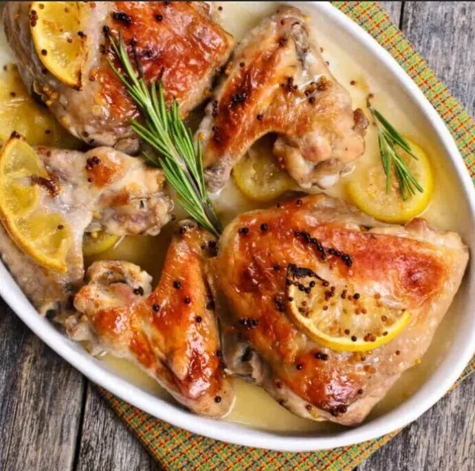 курица в лимонном соусе