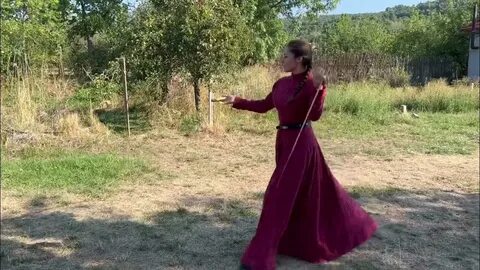Фланкировка казачьей шашкой под песню