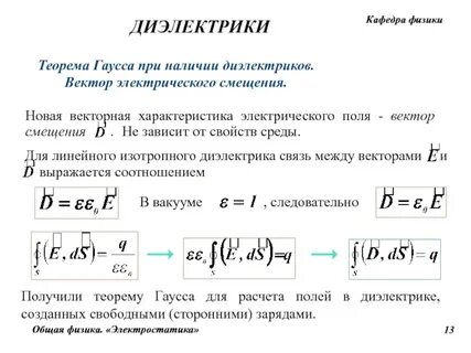 Поле вектора d
