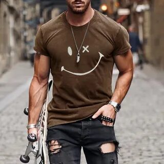 Shop Men Short Sleeve T-shirts online at ootdmw with high quality at the lo...