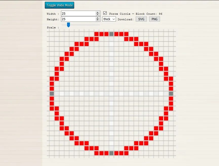 Minecraft circle generator