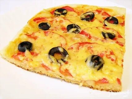Рецепт пиццы с оливками