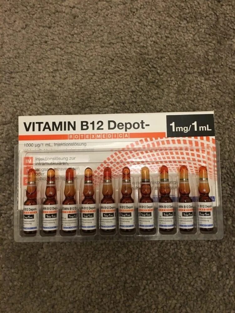 Витамин б 12 ампулы гидроксикобаломин. Vitamin b12 Depot Hydroxocobalamin. B12 Rotexmedica. Vitamin b12 Depot Rotexmedica.