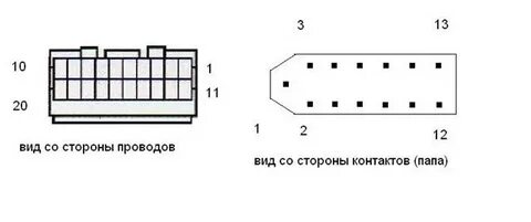 Распиновка печки приора