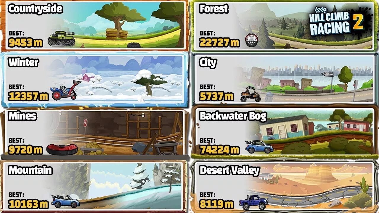 Hill climb racing 2 мод последняя версия. Карта хилл климб 2. hill climb adventures. hill climb record.