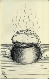 Горшочек каши рисунок
