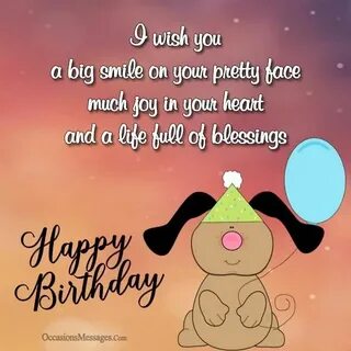 Birthday congratulations