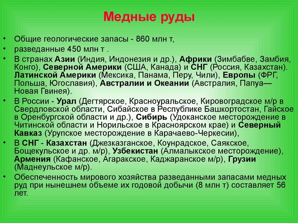 Медные руды презентация. Сообщение о медной руде. Описание медной руды. Сообщение про медную руду.